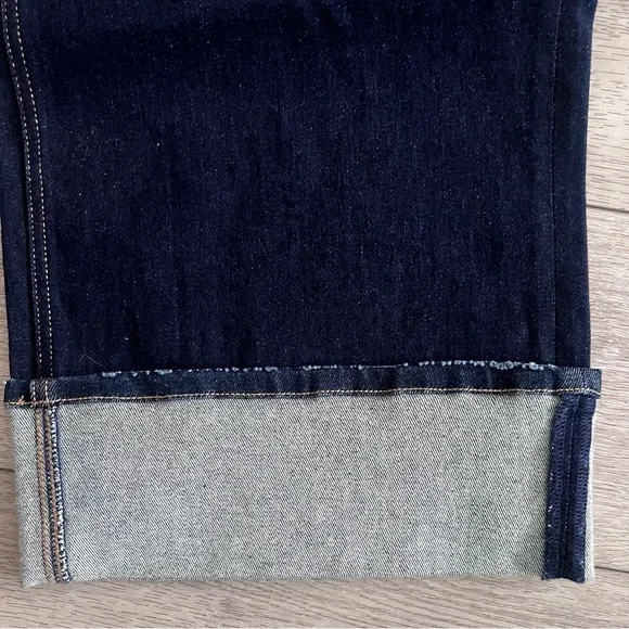 Vervet by Flying Monkey Wide Leg Stretch Cuffed Jean - Brilliant Jewel - Picture 7 of 10